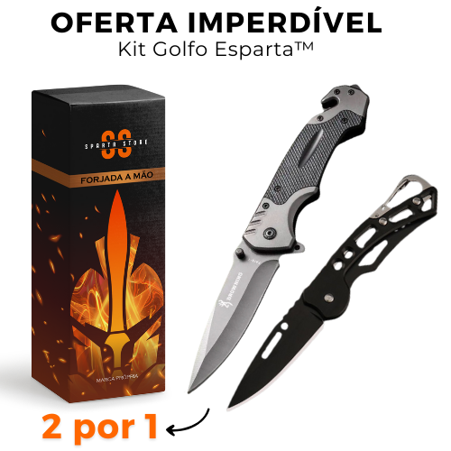 Kit Golfo Esparta™ • Canivetes G10 + Lumin [FRETE GRÁTIS]