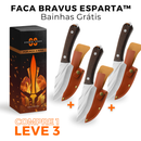 (COMPRE 1 LEVE 3 + BAINHAS) Faca Bravus Esparta® • 100% Forjada à Mão