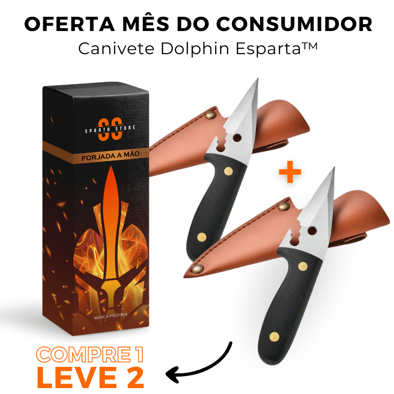 Canivete Dolphin Esparta™ • COMPRE 1 LEVE 2 + 2 Brindes