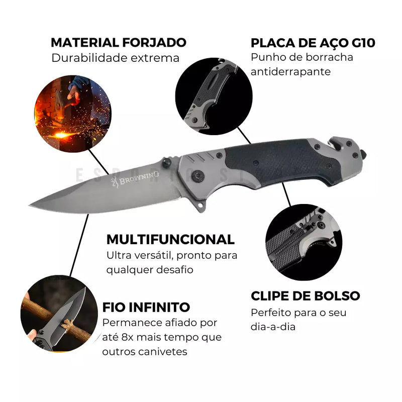 Canivete G10 Esparta™ • Material 100% Premium + Acabamento Manual