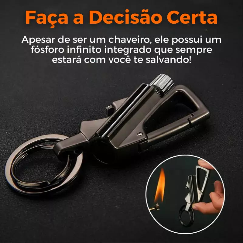 (Compre 1 LEVE 2) Chaveiro Ultra Esparta - Isqueiro integrado