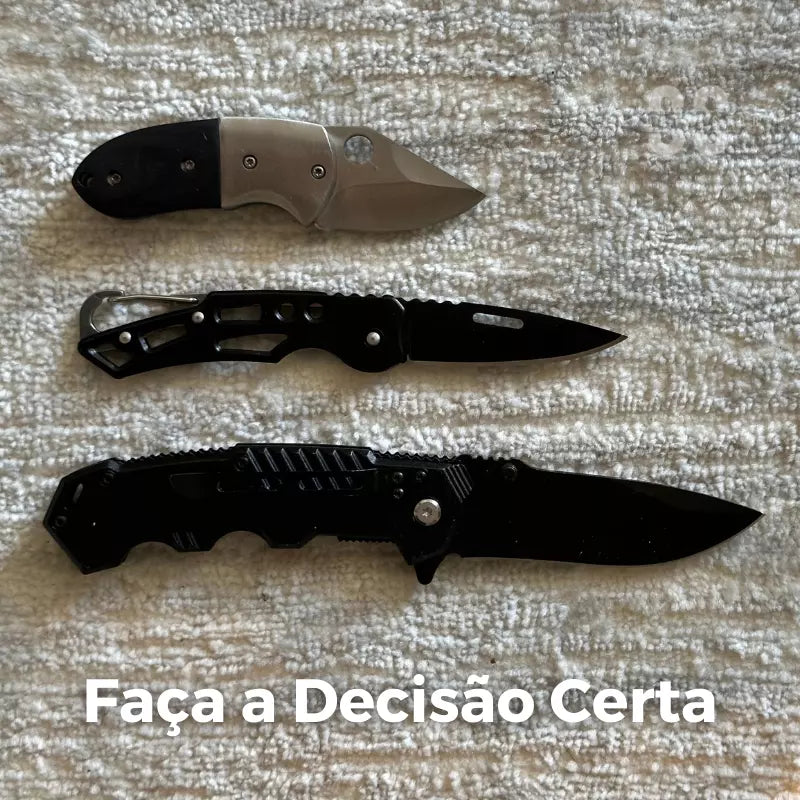 Kit Black Esparta • Canivetes 3 em 1 (+ FRETE GRÁTIS)