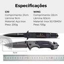 Kit Scure Esparta® • G10 + WING (+FRETE GRÁTIS)