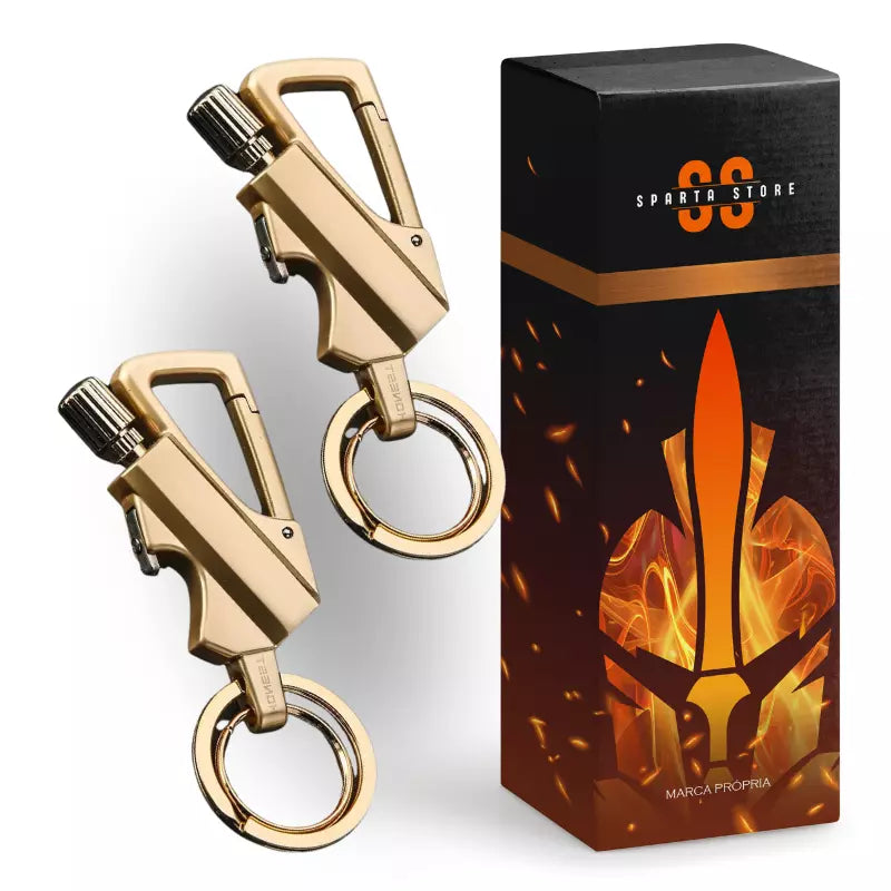 (Compre 1 LEVE 2) Chaveiro Ultra Esparta - Isqueiro integrado