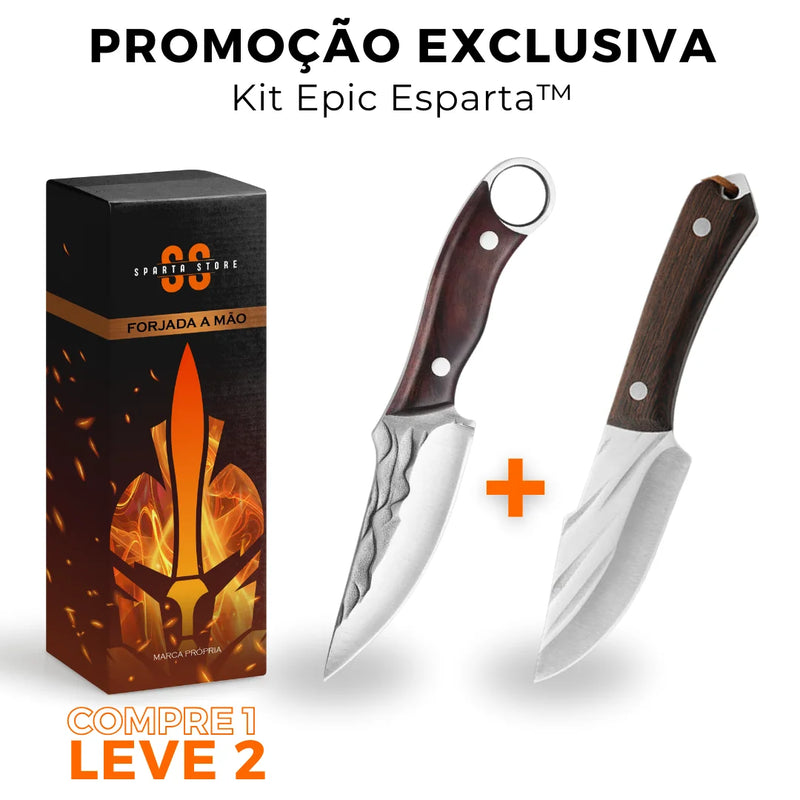 (COMPRE 1 LEVE 2) Kit Epic Esparta™ • 100% Forjadas à Mão