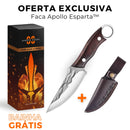 Faca Artesanal Forjada à Mão • Faca Apollo Esparta™ (BAINHA GRÁTIS)