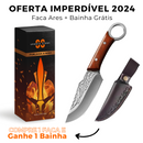 Faca Ares Esparta™ • 100% Forjada à Mão (+BAINHA GRÁTIS)