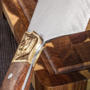 Cutelo Saara Esparta - Aço Inox e Madeira Nobre