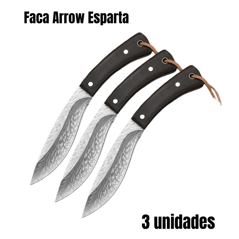 Faca Arrow Esparta - Faca Japonesa Forjada a Mão (FRETE GRÁTIS)