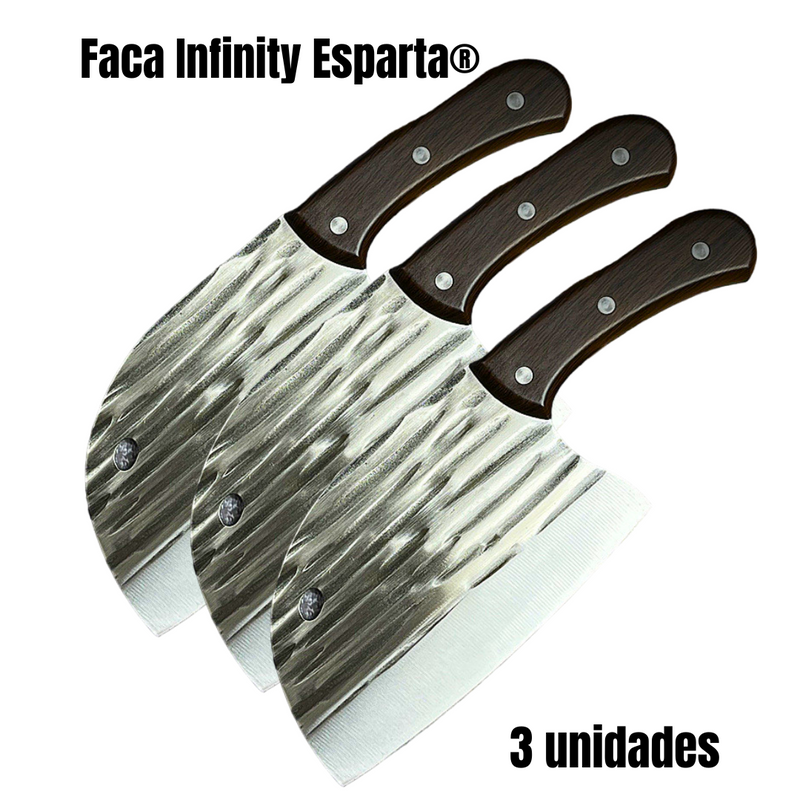 Faca Infinity Esparta™ • 100% Forjada à Mão (+FRETE GRÁTIS ATÉ 23:59)